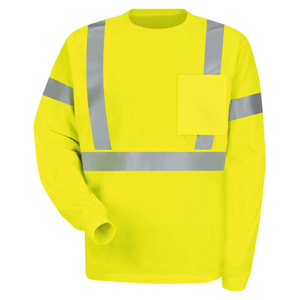 <b>High</b> Quality Long Sleeve Hi <b>Vis</b> Reflective Road Safety <b>T</b> <b>Shirt</b> - Product Image 3