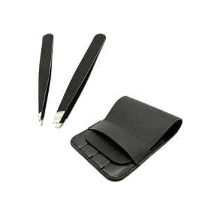 Pinzas de cejas inclinadas para depilar, pinzas de depilación con mango cómodo, venta al por mayor, pinzas para cejas - Product Image 5