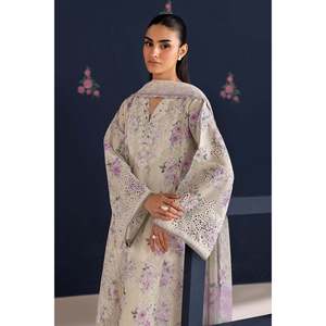 Tissu de robe en mousseline de soie brodée SF-4470 Printemps/Été - Product Image 5