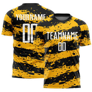 เสื้อฟุตบอลทีมแบบกำหนดเอง พิมพ์ลายแบบซับลิเมชั่น โพลีเอสเตอร์ 100% แห้งเร็ว ระบายอากาศได้ดี พร้อมชื่อและหมายเลขผู้เล่น สำหรับผู้ใหญ่ ทั้งชายและหญิง - Product Image 2