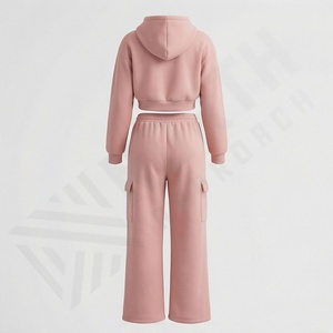 Custom Logo Streetwear <b>Women</b> Half Zipper Hoodies And <b>Sweatpants</b> <b>Women</b> Casual Tracksuits Jogger Sets Two Piece Sportswear New - Product Image 2