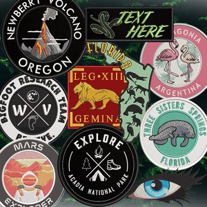 แพทช์ปักลายประเทศแพทช์ธงสีเขียวและสีดำแบบมีตะขอและห่วง - Product Image 5