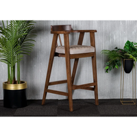 Tabourets de bar en bois faits à la main de qualité supérieure, design moderne et élégant, chaise haute avec assise souple, pour l'extérieur, la maison, les bars, les restaurants, les hôtels