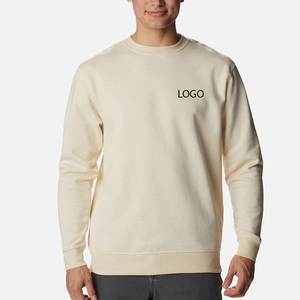 Sweat-shirt en molleton de coton et polyester pour homme, col rond, pull chaud avec encolure côtelée, poignets élastiques, ourlet flexible, prix bas 2026 - Product Image 1