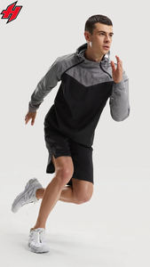 High Street Plus Size Conjuntos de hombre de Pakistán Cortavientos con capucha y conjuntos cortos de 2 piezas Chándales Poliéster Diseño personalizado - Product Image 2