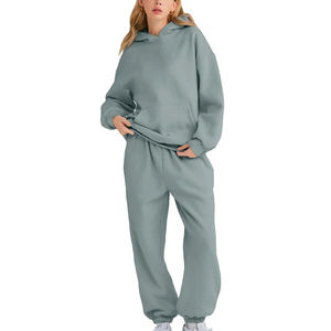 Ropa deportiva personalizada de alta calidad para mujer, chándal con cremallera y estampado a la moda para correr en invierno, chándales de tela térmica polar - Product Image 1