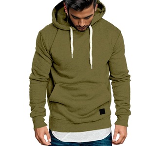 Sweats à capuche décontractés pour hommes Splicing Large Size Loose Sweatshirts Solid Color Long Sleeve Hooded Drawstring Pocket Simplicity hoodies - Product Image 1