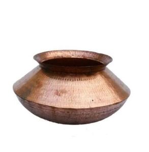 Juego de utensilios de cocina de olla de caldero en cobre martillado con acabado elegante, perfecto para cocinar con estilo y almacenar alimentos, artículo de cocina - Product Image 4