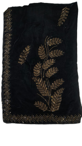 <b>Women's</b> Elegant Velvet Winter <b>Shawl</b> for Special Occasions Fashionable Formal Events with Digital Print for Formal Events - Product Image 3