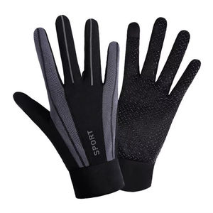 Guantes de Ciclismo de dedo completo transpirables finos con logotipo personalizado OEM Guantes de montar en bicicleta con pantalla táctil de alta calidad - Product Image 2