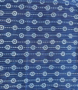 Tela de algodón indio natural hecha a mano bloque impreso diseño floral índigo uso multiusos - Product Image 1