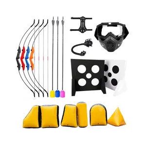 Outdoor Battle Set Backyard Games CS Bow And Arrows Set Target Inflatable Bunker Obstacle Combat Archery Tag Games Shooting