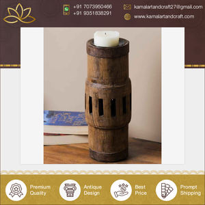 Bougeoir en bois rustique unique antique de meilleure qualité décoration d'hôtel de restaurant à la maison exporté dans le monde entier pour Noël - Product Image 4