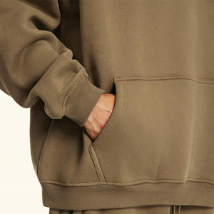 Sudadera con Capucha de Alta Calidad, 100% Algodón, con Logotipo Personalizado, Gruesa, Deportiva, Estilo Urbano, Vintage, Corte Cuadrado, Unisex para Hombre - Product Image 6