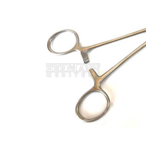 คีมจับแบบโค้งตรง ทำจากสแตนเลส ใช้ด้วยมือ ใช้ซ้ำได้ สำหรับการผ่าตัดในโรงพยาบาล ยี่ห้อ HERMANN MEDITECH มาตรฐาน ISO13485 - Product Image 6