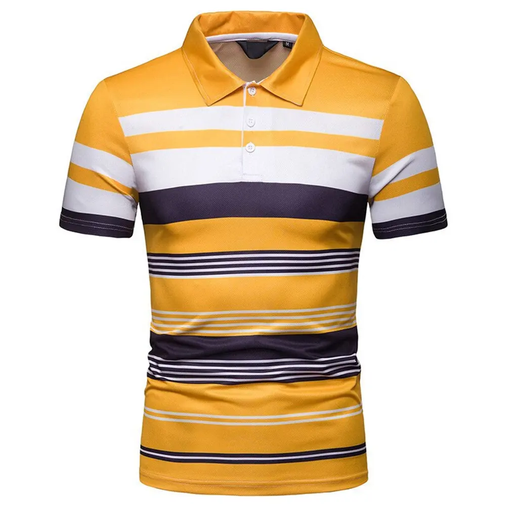 Summer Hot Selling Herren Kurzarm-Polo-Kragen Bedruckte Leistung Atmungsaktive Polo-Shirts