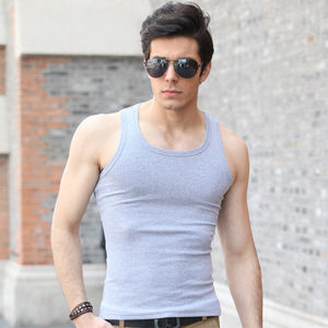 Débardeur homme haute qualité séchage rapide coton respirant et durable OEM Design bas prix Top tendance sans manches - Product Image 3