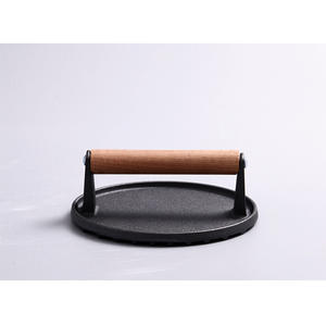 Prensa de <span class=keywords><strong>hamburguesas</strong></span> de hierro fundido <span class=keywords><strong>para</strong></span> <span class=keywords><strong>hacer</strong></span> <span class=keywords><strong>hamburguesas</strong></span> de carne negra personalizada resistente de mano de Metal - Product Image 3