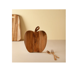 Fabricación al por mayor Tabla de cortar de madera Bloques en forma de manzana Tabla de cortar de madera de acacia más vendida - Product Image 4