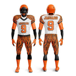 Uniforme de Fútbol Americano de Manga Corta, Diseño Personalizado por Sublimación, 100% Poliéster Resistente, Calidad Única, Venta al Por Mayor - Product Image 5