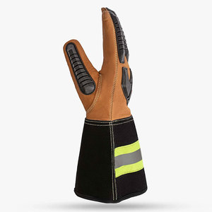 SG-7055 SKATIQ ORIGINAL Gant en peau de chèvre résistant à l'huile avec 5 manchettes avec protection contre les coupures (IMPACT) - Product Image 4