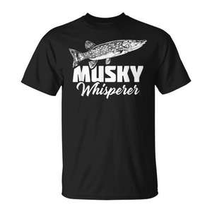 T-shirt Musky Fishing Lure & Muskellunge pour la pêche au poisson, pour les amateurs de sports de plein air - Product Image 1