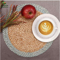 Chemin de table en jute de qualité alimentaire, fait main, léger, résistant à la chaleur, épaisseur 5 mm, personnalisable, lavable, réutilisable, multi-usages