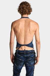 Corset en jean respirant de haute qualité pour femmes Style décontracté vintage avec broderie pour l'hiver - Product Image 4