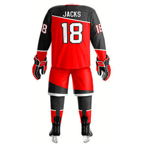 Maillot de hockey réversible personnalisable pour adultes uniforme d'entraînement en gros avec capuche pour hockey sur glace - Product Image 5