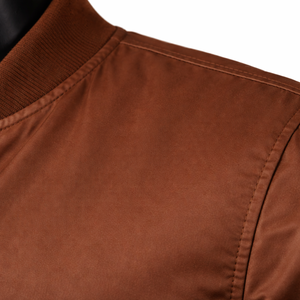 Chaqueta Bomber Acolchada Personalizada OEM, Cortavientos con Cremallera, Estilo Urbano Casual, Tallas Grandes hasta 6XL, Bordado y Teñido, Cuello Alto - Product Image 6