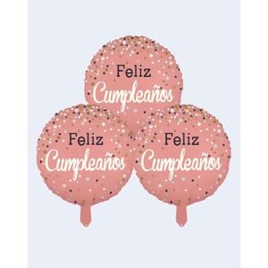Globos de Fiesta con Diseño de Feliz Cumpleaños, 24 cm, Paquete de 12 Unidades - Product Image 2