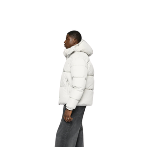 Glossy Nylon Puffer <b>Jacket</b> for <b>Men</b> and Women Winter Thickening Coat with Stand Collar Breathable Plus Size Customizable Logo - Product Image 6