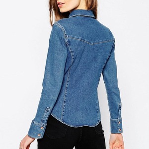 Chaquetas vaqueras para mujer, prendas de vestir, de talla grande, manga larga, cuello vuelto, Chaquetas vaqueras para mujer, chaqueta vaquera para mujer - Product Image 6