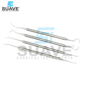 Sonde dentaire Double détartreur Instrument Oral Endodontic Nettoyage Outil Équipement Dents Chirurgie Ensembles Par SUAVE INSTRUMENTS CHIRURGICAUX - Product Image 1