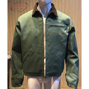 Blouson Bomber Detroit pour Homme en Toile, Col Montant, à Capuche, Respirant, Vêtement de Travail, Marque Personnalisée, Étiquette Privée, pour Ouvriers du Bâtiment - Product Image 2