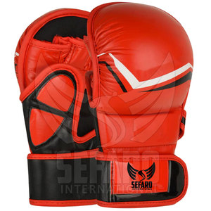 ถุงมือฝึกซ้อม MMA หนังแท้สั่งทำพิเศษ ดีไซน์ใหม่ สำหรับมวยและ MMA - Product Image 4