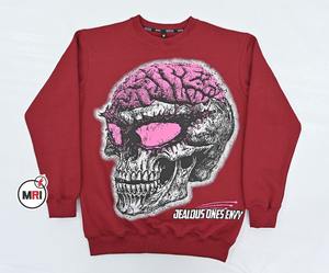 เสื้อกีฬาคอกลมผ้าฟลีซขนาดใหญ่สำหรับผู้ชายเสื้อพิมพ์ลายสกรีนโลโก้ออกแบบได้ตามต้องการ - Product Image 1