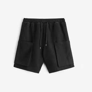 Custom High Quality 100% Cotton Tracksuit Oversized Embroidery <b>Patch</b> 2 Piece Sets Sweatsutis <b>Men</b> Zip up Hoodie and <b>Shorts</b> Set - Product Image 6