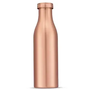 Botella de agua de cobre al mejor precio de la India, bebida directa de acero inoxidable con beneficios de salud ayurvédicos para yoga y regalos - Product Image 1