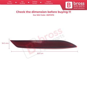 Reflector de Parachoques Trasero BSP1070 Derecho 5G0945106C para Golf 7.5 8 e Golf Variant 4Motion R32 GTI Rabbit - Product Image 6