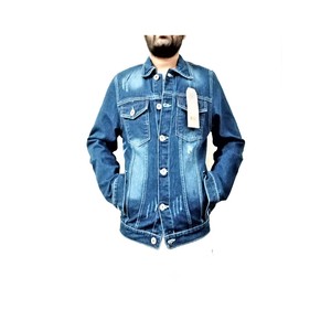 Alta calidad en blanco personalizado ácido era chaqueta de mezclilla, los hombres de estilo callejero de moda Estado unido ácido lavado chaqueta de mezclilla - Product Image 1
