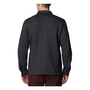 Giacca Casual Sportiva da Uomo Columbia Great Hart Mountain, Nera, Taglia Media, in Lana e Pelle, per la Stagione Autunnale, Disponibile dalla XS alla XL - Product Image 2