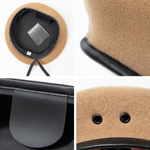 Chapeau béret personnalisé en laine douce pour hommes et femmes idéal pour les événements de plein air à la mode performances sur scène et groupes promotionnels - Product Image 4