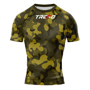 Trexo Sports OEM Factory Custom Sublimation Men Rash Guard Full Sleeve Lightweight MMA Wrestling Slim Fit Martial Arts Shirt - Product Image 1