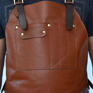 Premium Quality Heavy Duty <b>Leather</b> <b>Aprons</b> For Kitchen Professional Made Cowhide <b>Leather</b> Adjustable <b>Aprons</b> Made By-Luxembourg - Product Image 5