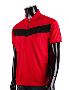 2025 nueva llegada media manga algodón/Spandex Polos nuevo estilo Stand Collar manga corta Zip Pullover Polo camisa - Product Image 4
