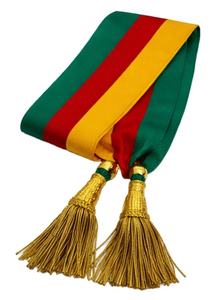 Banda Ceremonial Personalizable al por Mayor, Tejida a Mano, de Lana, con Decoración de Encaje, Logotipo Personalizado, con Hilo de Oro - Product Image 5