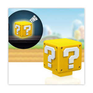 Lámpara de Mesa Super Mario Mini Question Mark Block con Fuente de Luz LED y Pantalla Amarilla - Product Image 1
