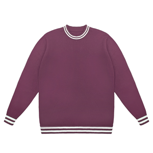 เสื้อสเวตเตอร์คอกลมสำหรับผู้ชายเสื้อสเวตเตอร์แบบสวมหัวสำหรับไปโรงเรียนแขนยาวตามสั่ง - Product Image 4