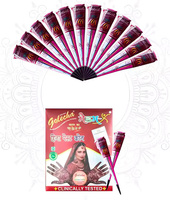 Golecha Madam X Maroon Henné Mehandi Cônes Pack de 12